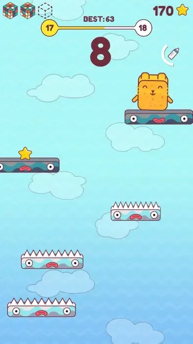 Capturas de tela do Doodle Drop - Arcade