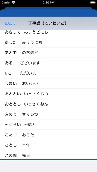 Tangkapan skrin Japanese Honorific language