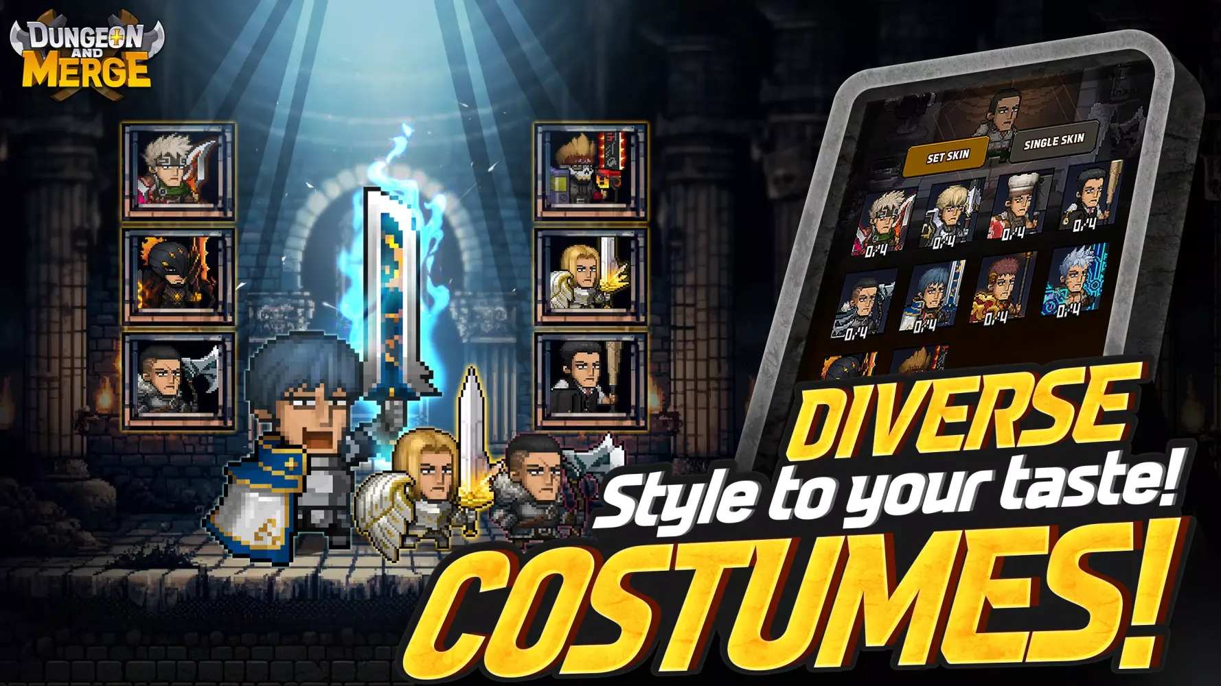 ภาพหน้าจอของ Dungeon and Merge : Idle RPG