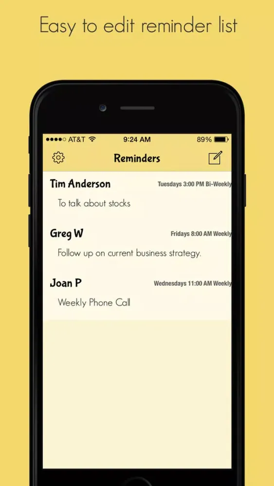 Butter - Contacts Reminders应用截图