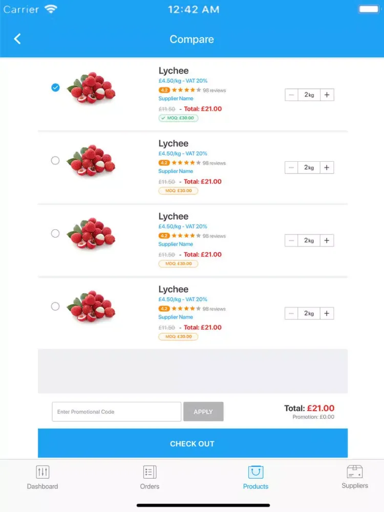 Скриншоты Chef Mart iPad 