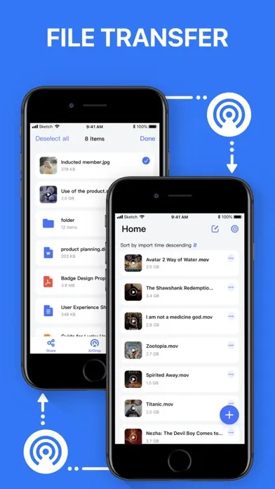 Air Transfer - File Transfer . Screenshots