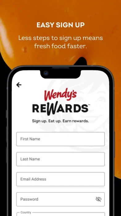 Zrzuty ekranu Wendy’s