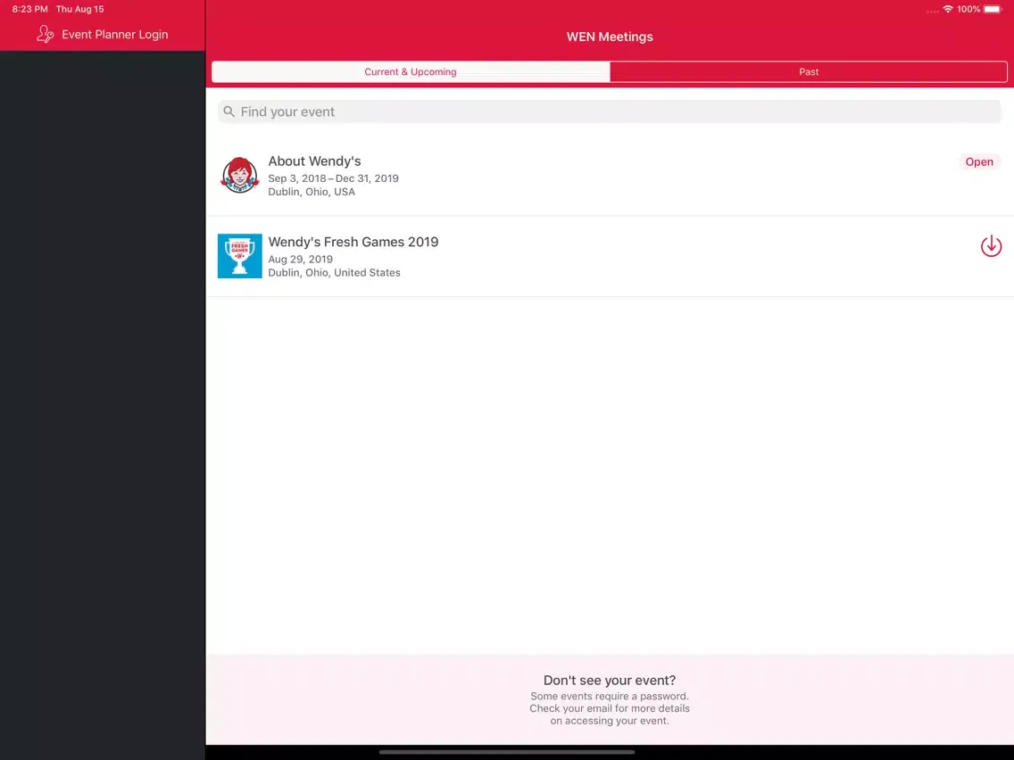Screenshot di Wendy's Meetings iPad 