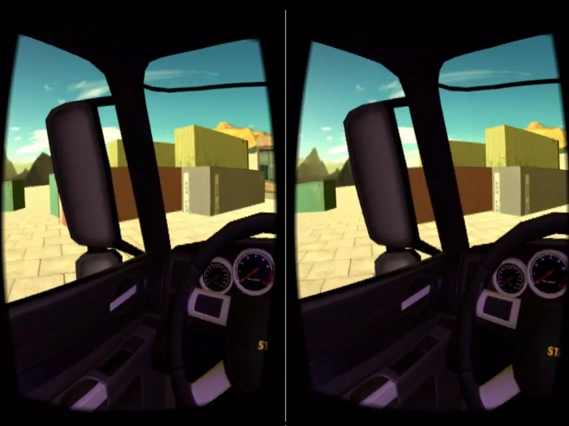 Capturas de pantalla de VR Truck Simulator : VR Game for Google Cardboard iPad 