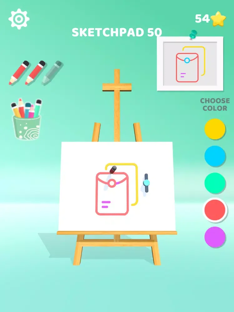 ภาพหน้าจอของ Color Drawing 3D iPad 