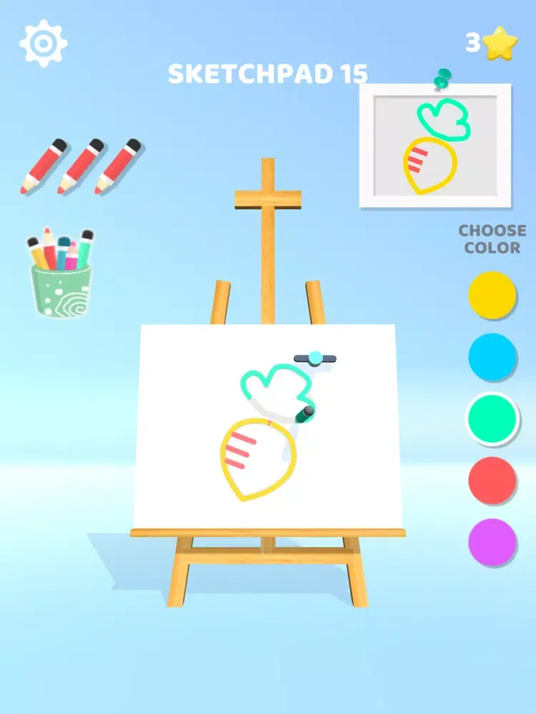 ภาพหน้าจอของ Color Drawing 3D iPad 