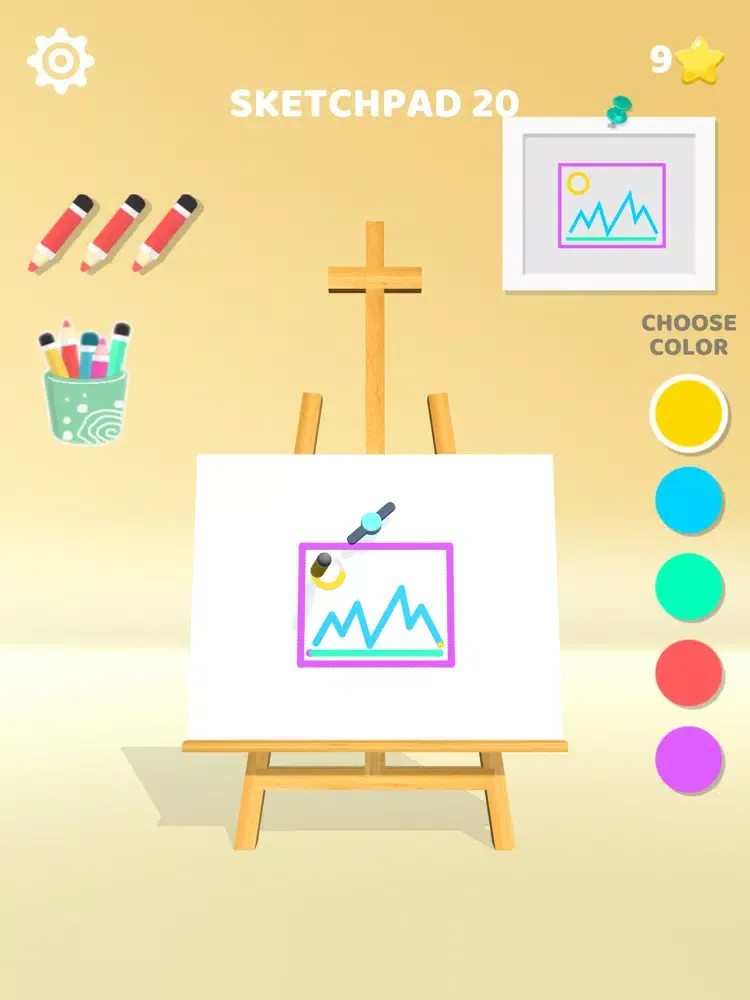 ภาพหน้าจอของ Color Drawing 3D iPad 
