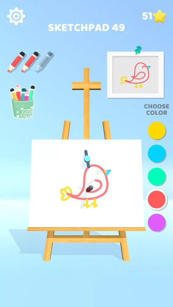 ภาพหน้าจอของ Color Drawing 3D