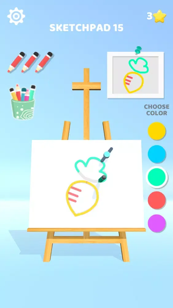 ภาพหน้าจอของ Color Drawing 3D