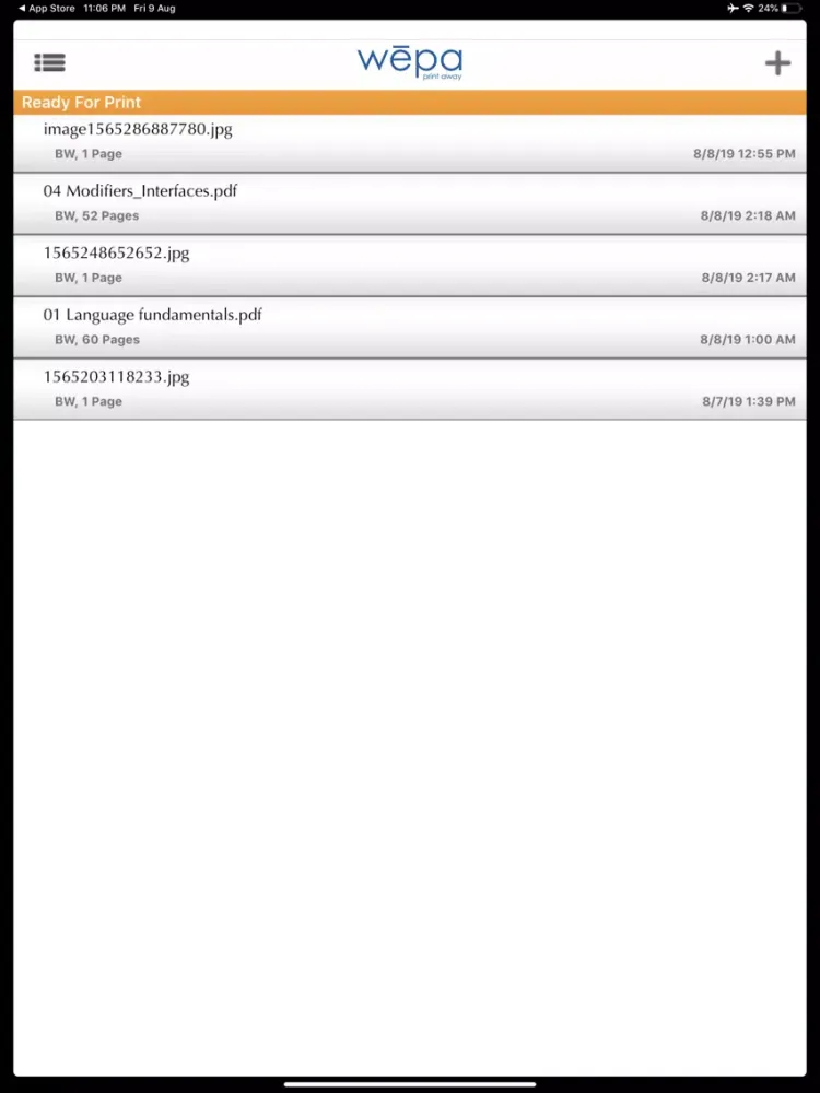 wēpa Print iPad  スクリーンショット