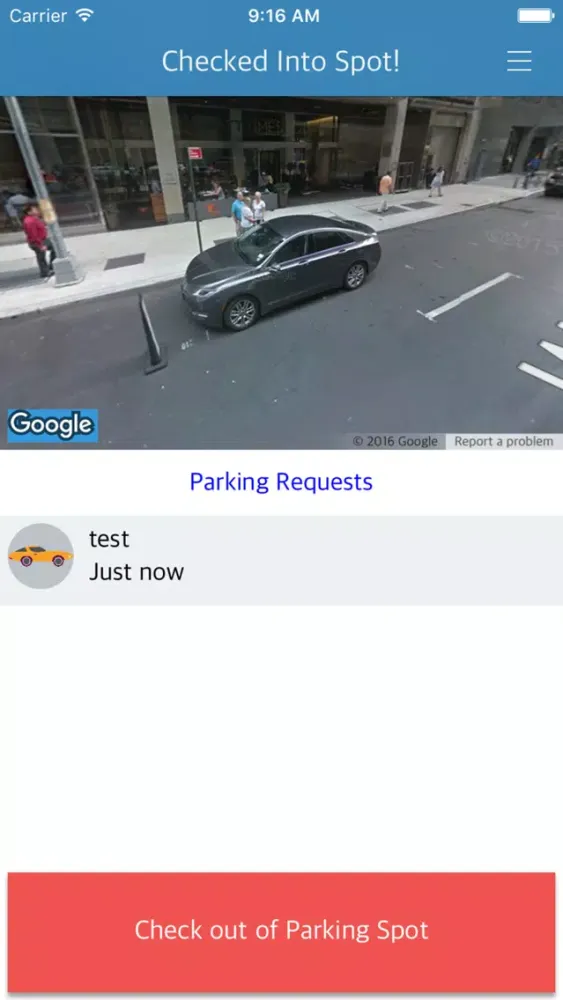 Tangkapan skrin Carma - Community Parking