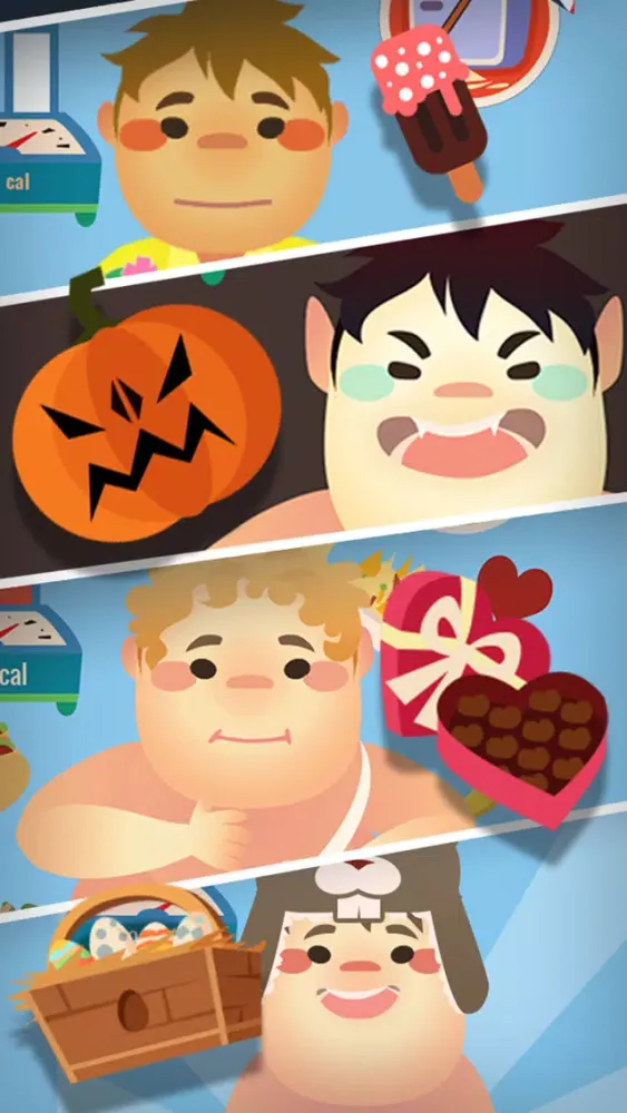 Capturas de tela do Feed The Fat Guy