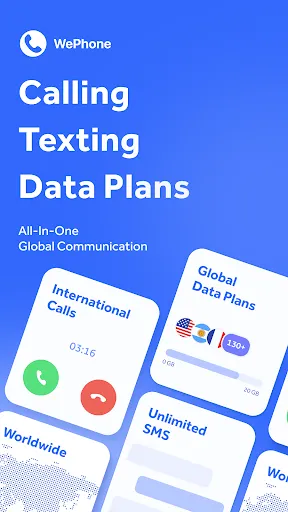 WePhone: WiFi Phone Call &Text應用截圖