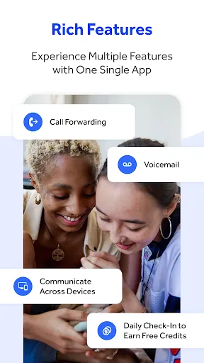 WePhone: WiFi Phone Call &Text應用截圖