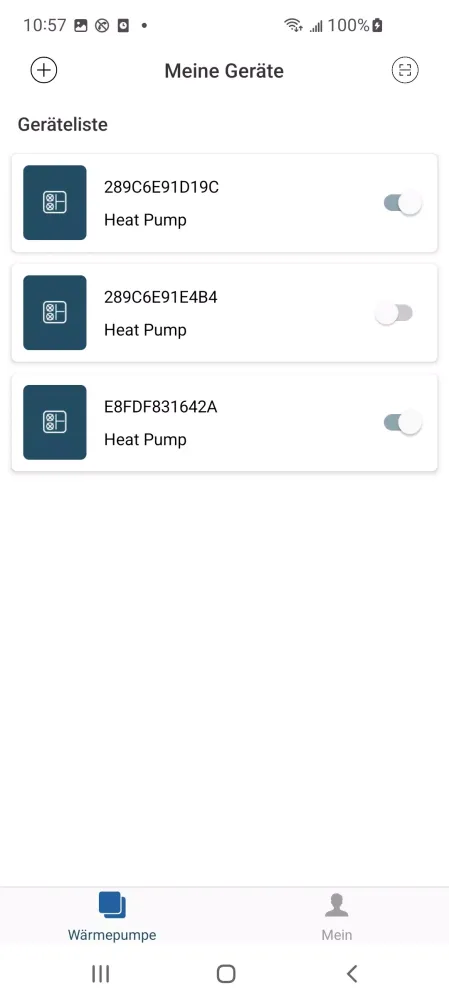 Wepit Heat Pump Screenshots
