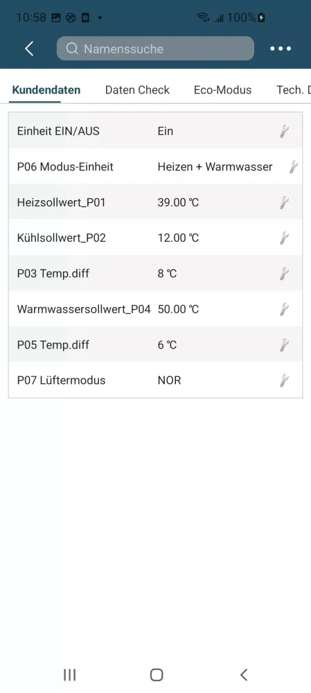 Wepit Heat Pump Screenshots