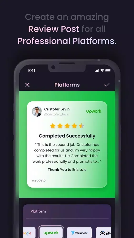 Weposto: Post Creator & Maker Ekran Görüntüleri