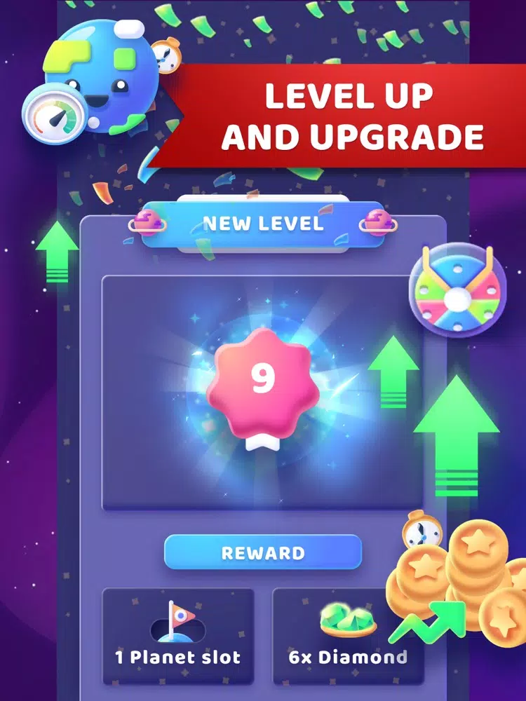 Space Merge: Tycoon Idle Games iPad  Screenshots