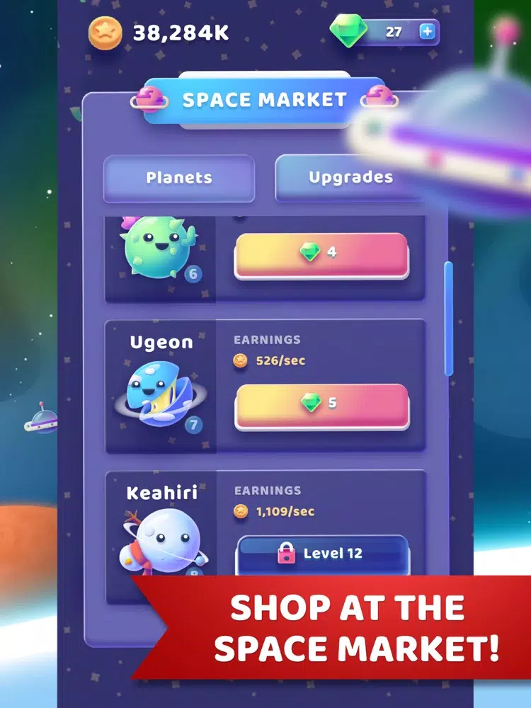 Space Merge: Tycoon Idle Games iPad  Screenshots