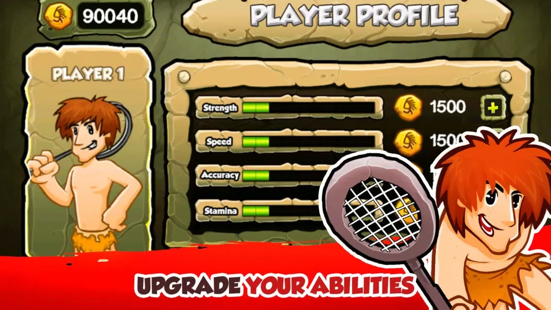 Caveman Birdminton Screenshots