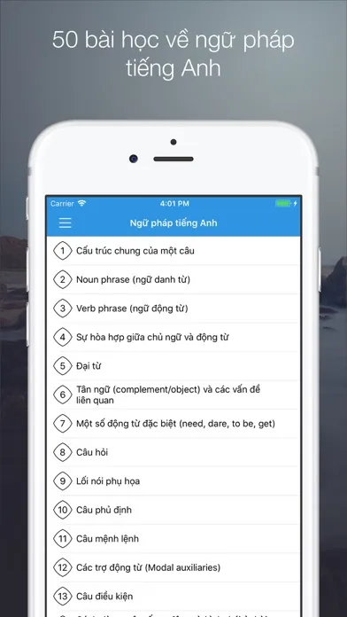 Скриншоты Ngữ pháp tiếng Anh - Grammar