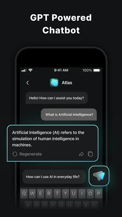 Capturas de tela do Atlas - Chat and Ai Ask Helper