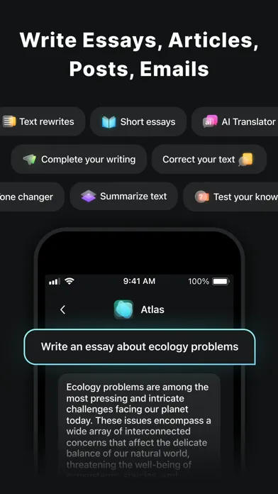 Capturas de tela do Atlas - Chat and Ai Ask Helper