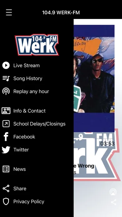 Скриншоты 104.9 WERK-FM