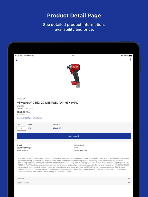 Werner Electric Supply iPad  سکرین شاٹس
