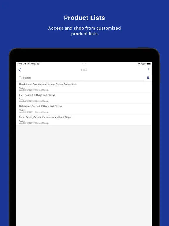 Werner Electric Supply iPad  سکرین شاٹس