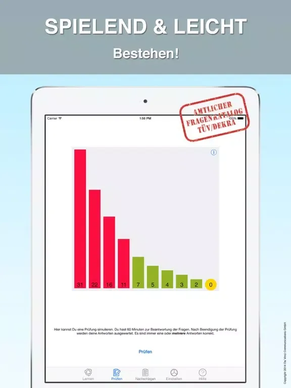iFahrschule Theorie Trainer iPad  スクリーンショット