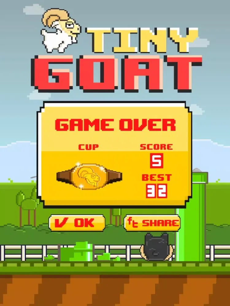 Tiny Goat FREE GAME - Quick Old-School 8-bit Pixel Art Retro Games iPad  স্ক্রিনশট