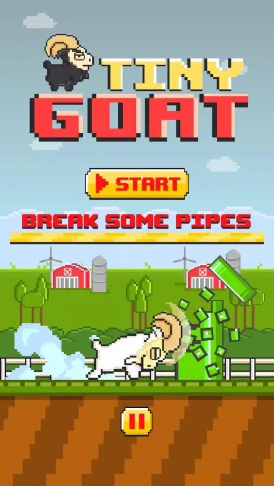 Tiny Goat FREE GAME - Quick Old-School 8-bit Pixel Art Retro Games স্ক্রিনশট