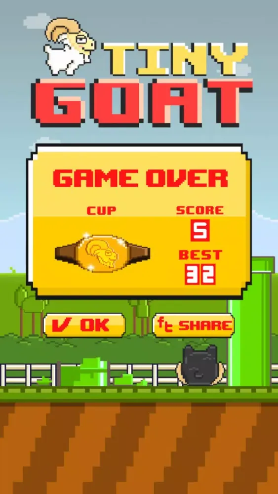 Tiny Goat FREE GAME - Quick Old-School 8-bit Pixel Art Retro Games স্ক্রিনশট