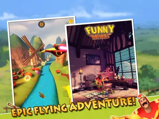 Tangkapan layar Funny Wings iPad 