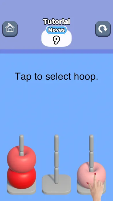 Tangkapan layar Hoop Color Sorting 3D