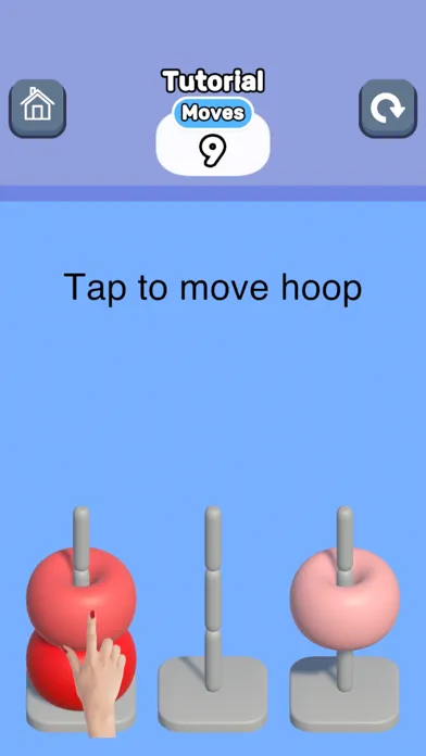 Tangkapan layar Hoop Color Sorting 3D