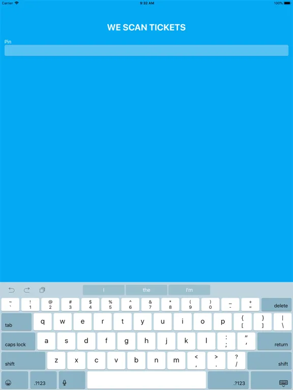 We Scan Tickets iPad  Screenshots