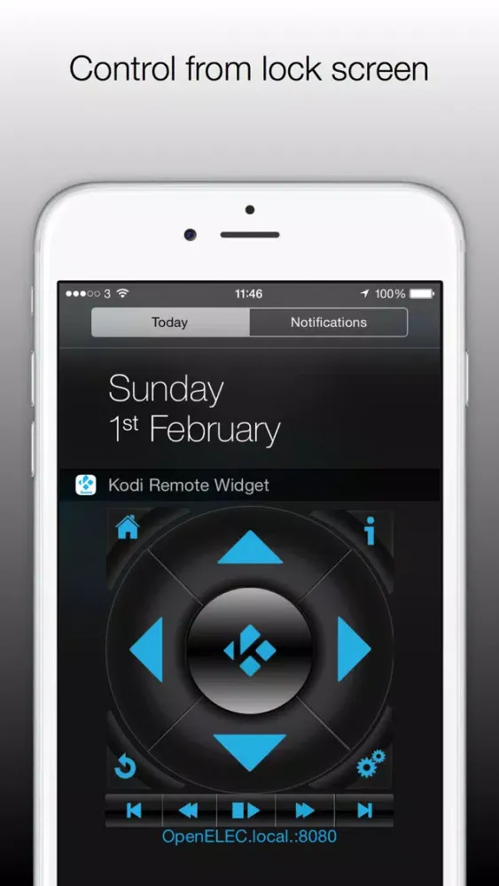 Kodi / XBMC Remote Control Widget应用截图