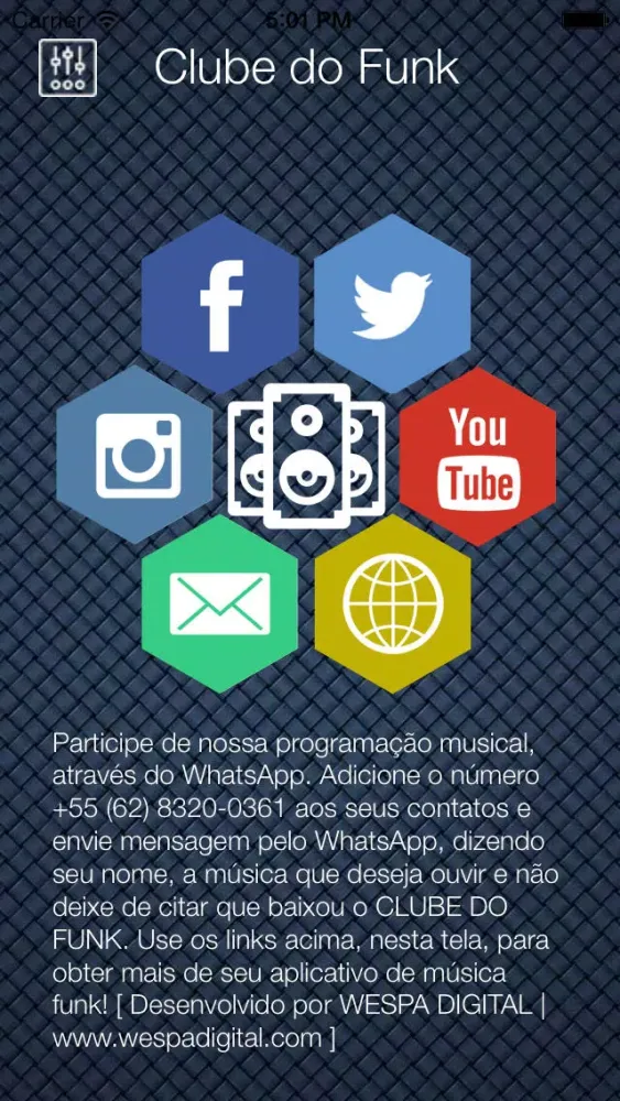 Tangkapan skrin Clube do Funk