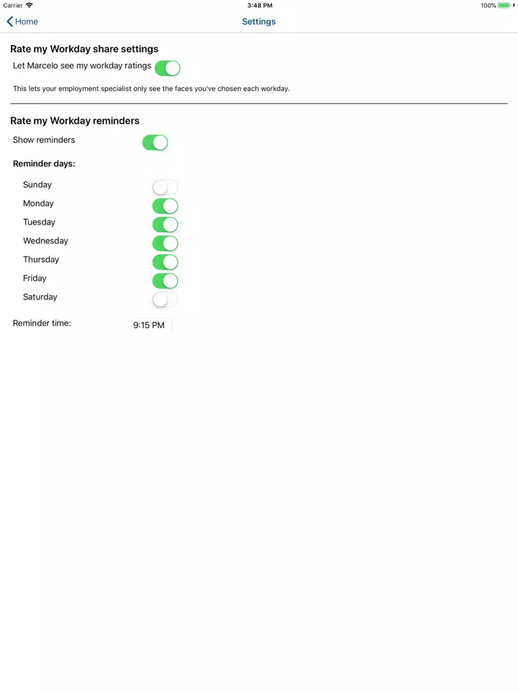 Westat WorkUP iPad  Screenshots