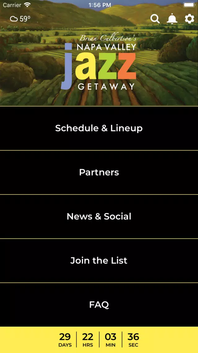 Napa Valley Jazz Getaway App應用截圖
