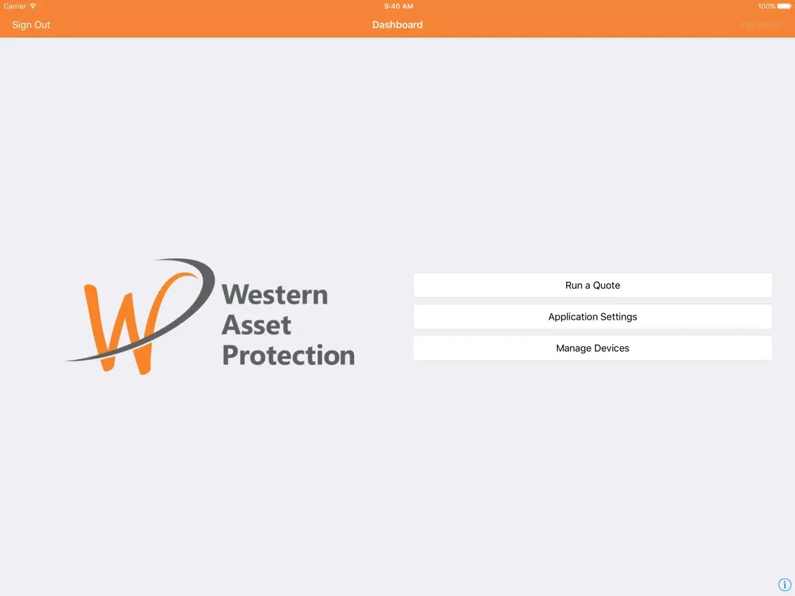 Скриншоты WAP Quoting Tools iPad 