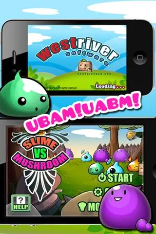 Slime vs. Mushroom スクリーンショット
