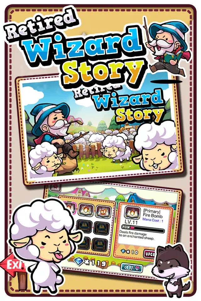 Screenshot di Retired Wizard Story