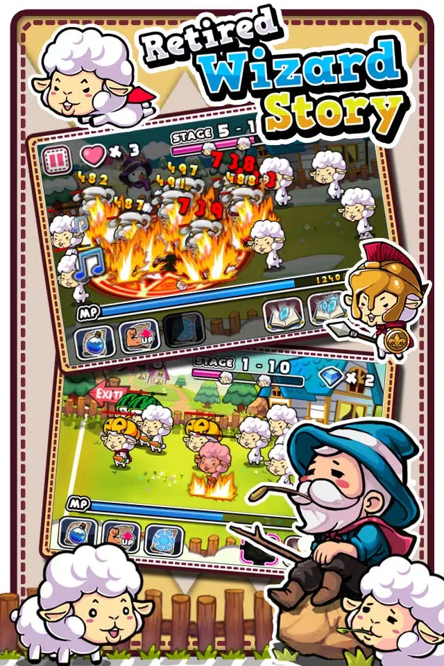 Screenshot di Retired Wizard Story