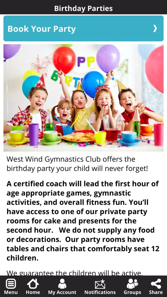 West Wind Gymnastics Club स्क्रीनशॉट