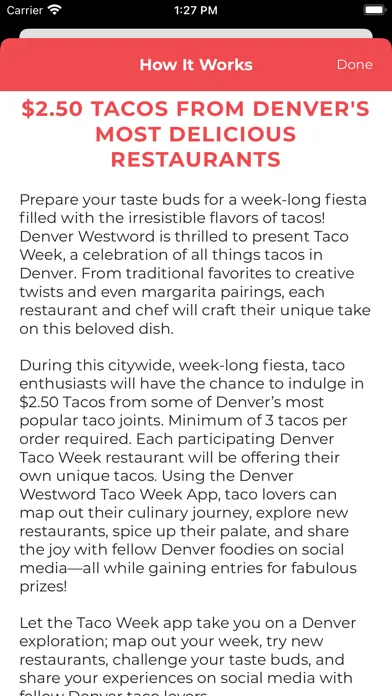 Denver Taco Week应用截图