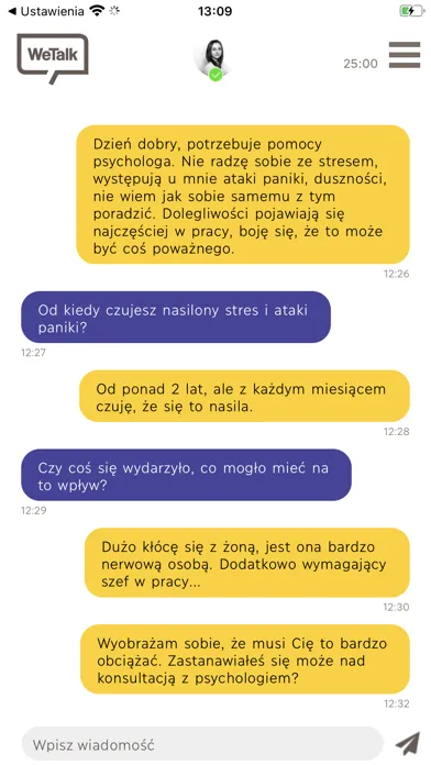 Capturas de tela do WeTalk
